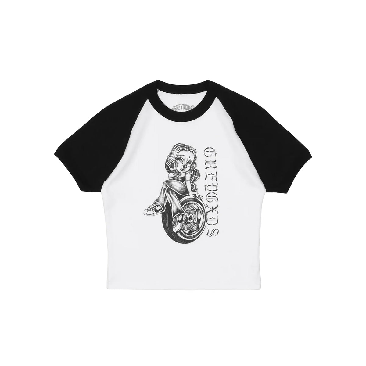 Women's "Lady Luck" Raglan Tee- Black