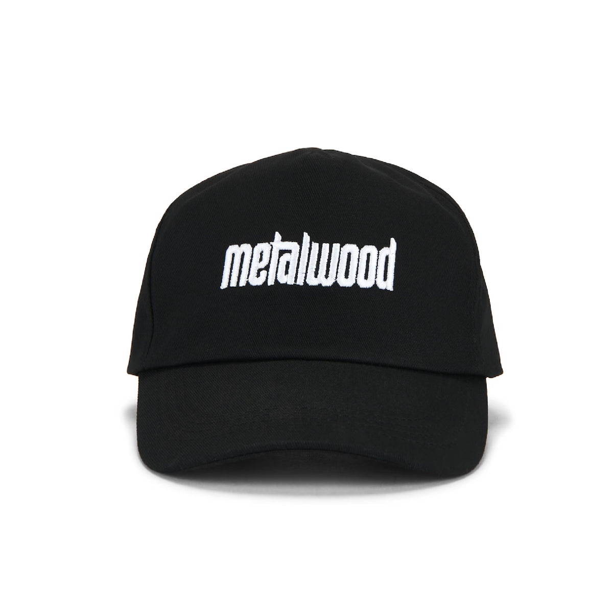 Metal Logo 5-Panel Hat- Black