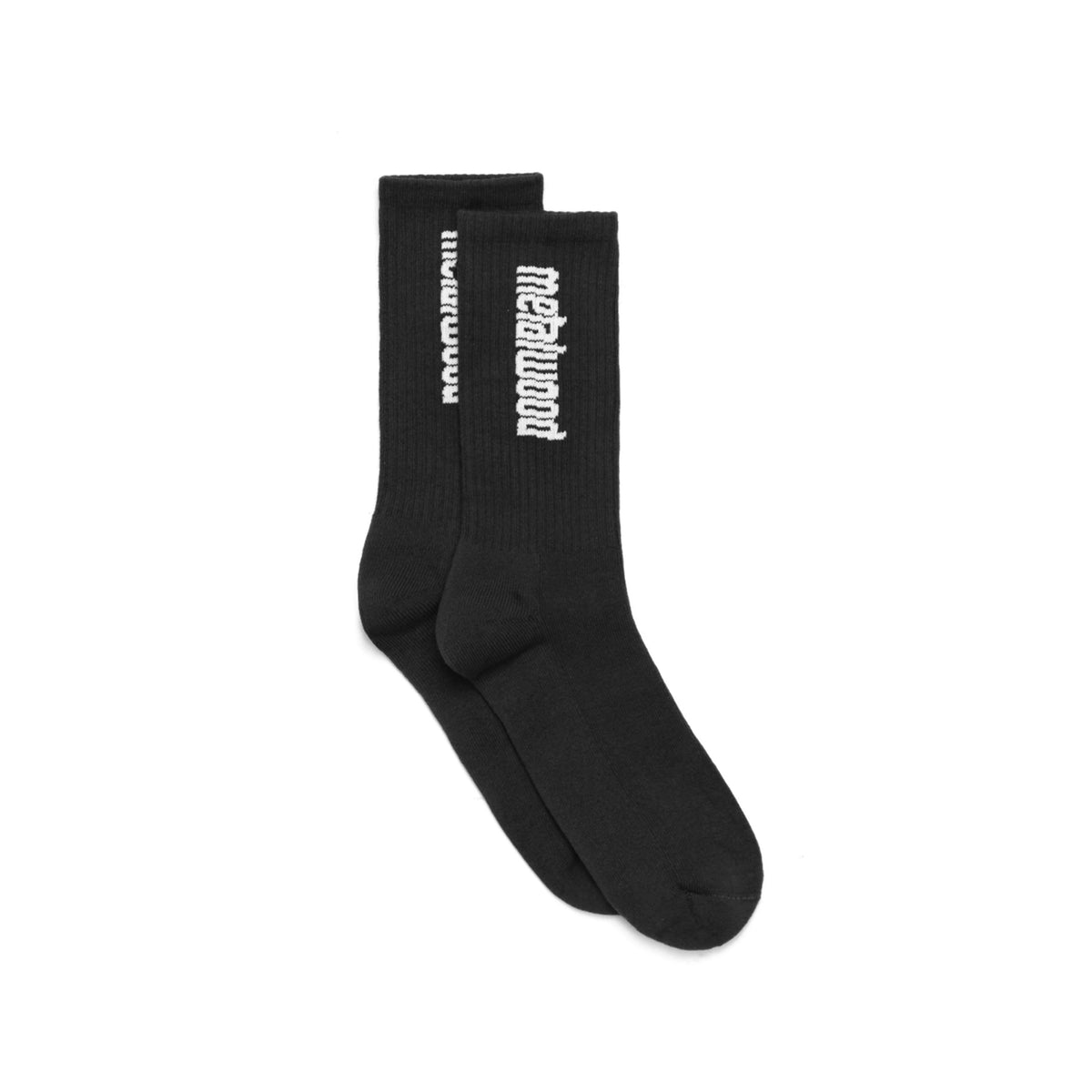 Metal Logo Crew Sock- Black
