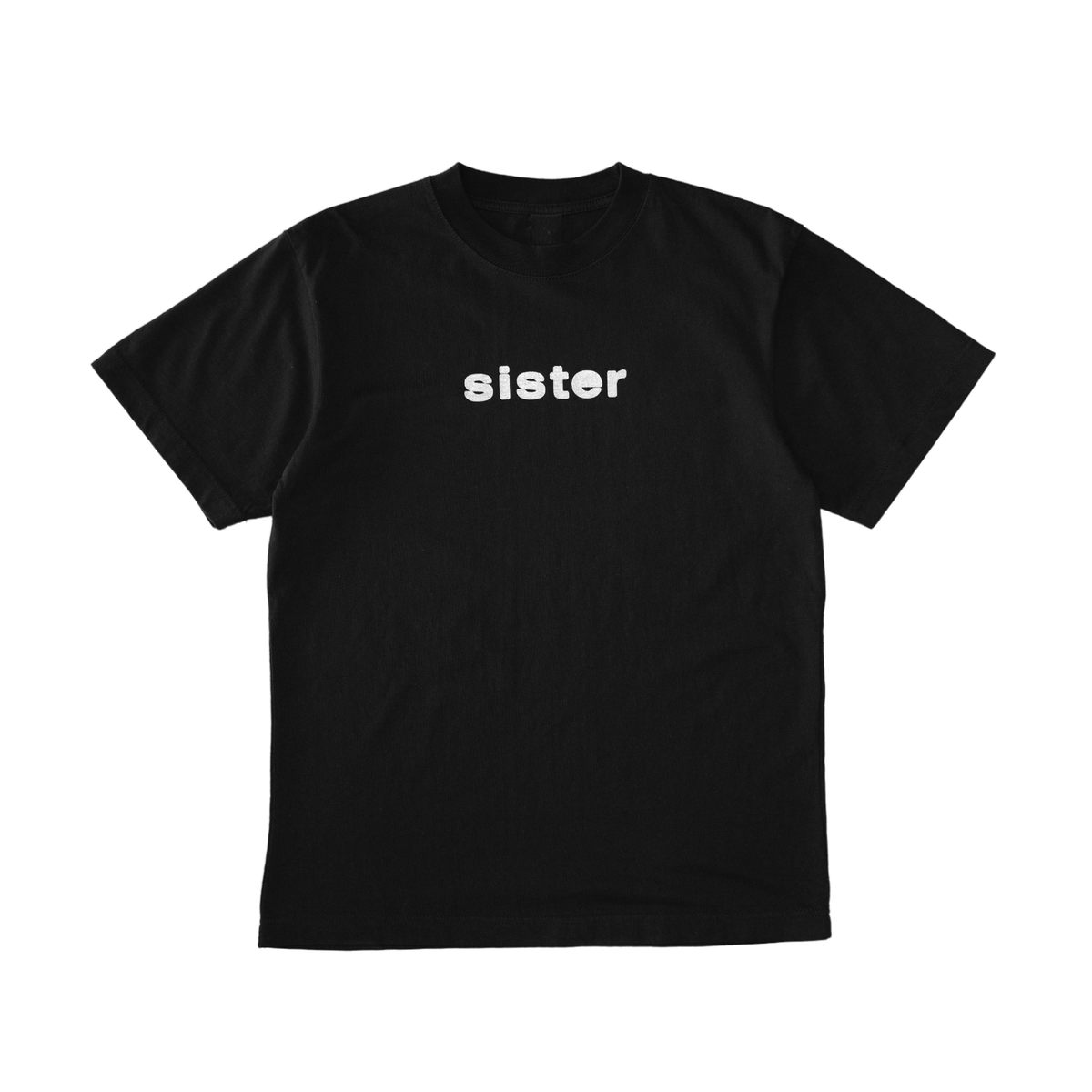 Sister Logo Tee- Black (Silver)