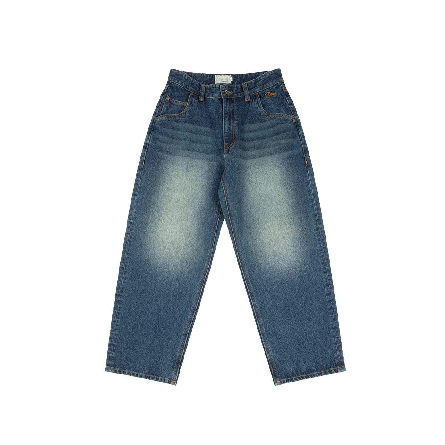 Baggy Denim Pants- Sandblasted Night Indigo
