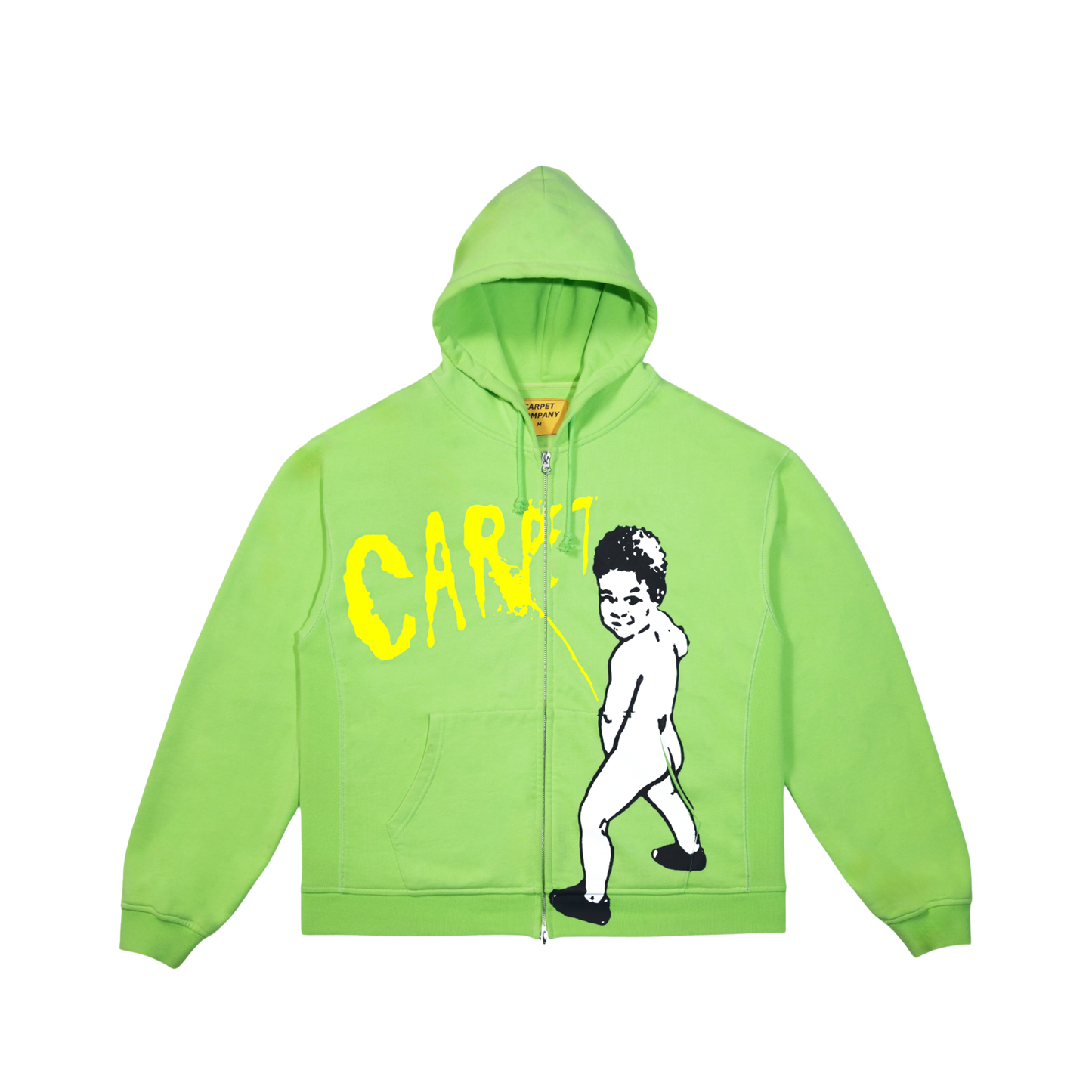 Kid Peeing Hoodie- Green