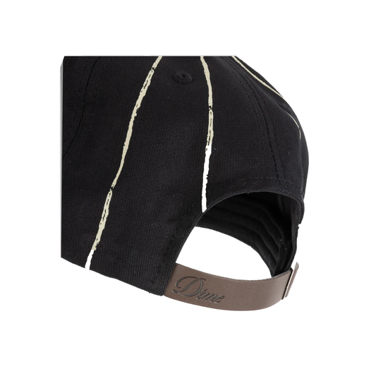 Pinstriped Worker Cap- Black