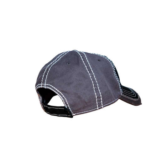 Distressed Arch Cap- Black/Grey