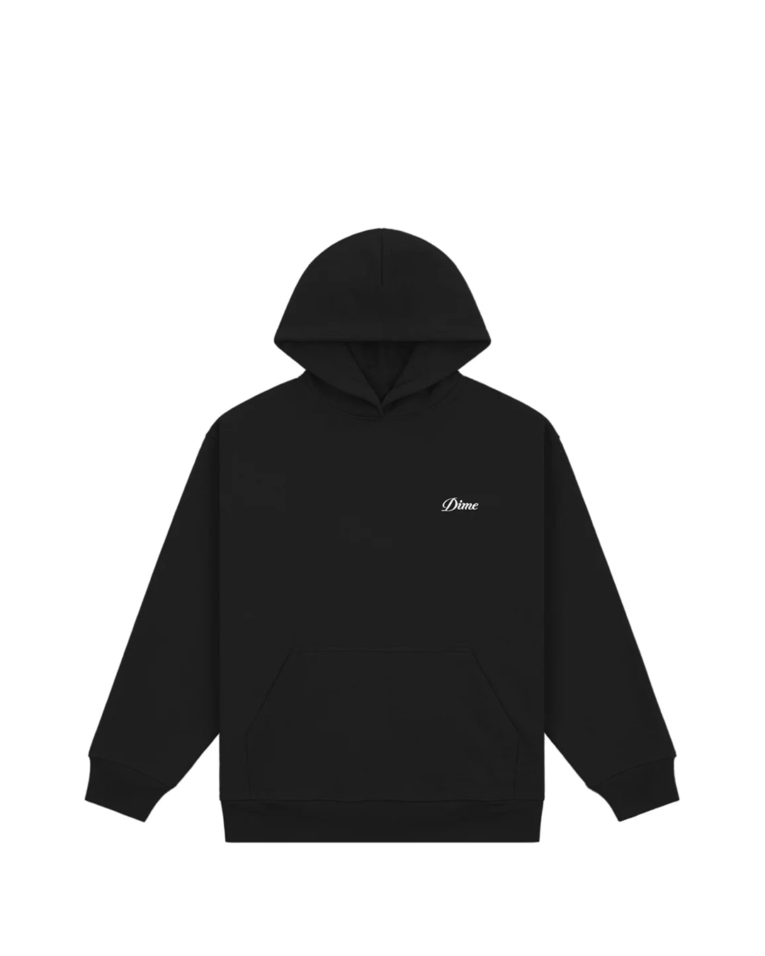 Cursive Hoodie- Black