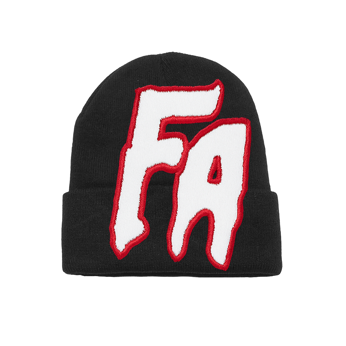 Big Seduction Cuffed Beanie- Red Black