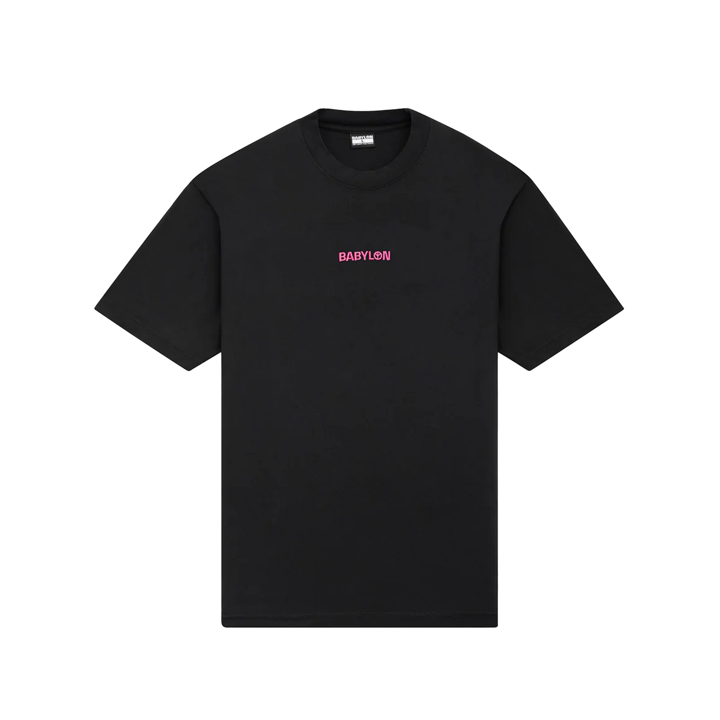 Shop T Magenta Logo Tee- Black