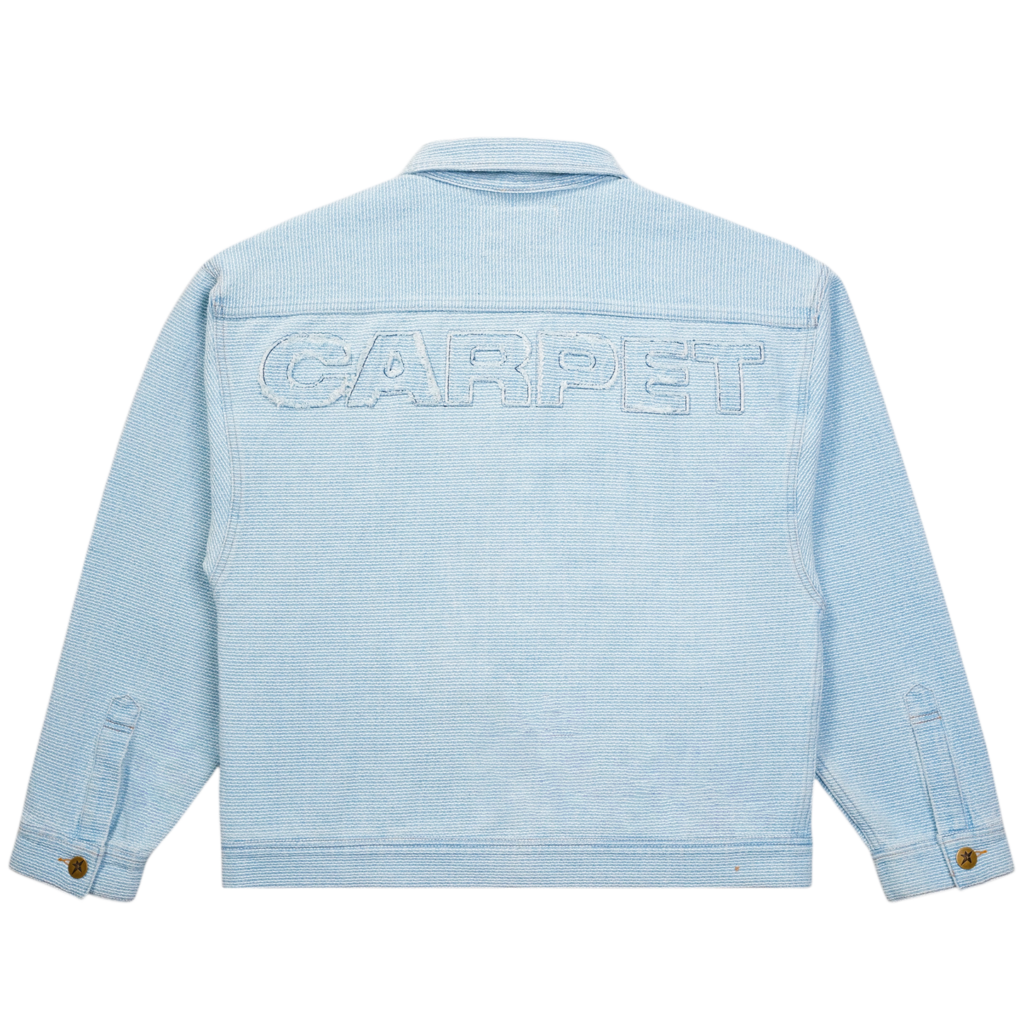 Interlock Stitch Denim Jacket- Blue