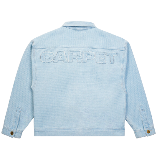 Interlock Stitch Denim Jacket- Blue