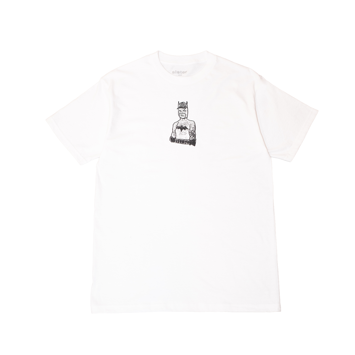 Bat-Tom Tee- White