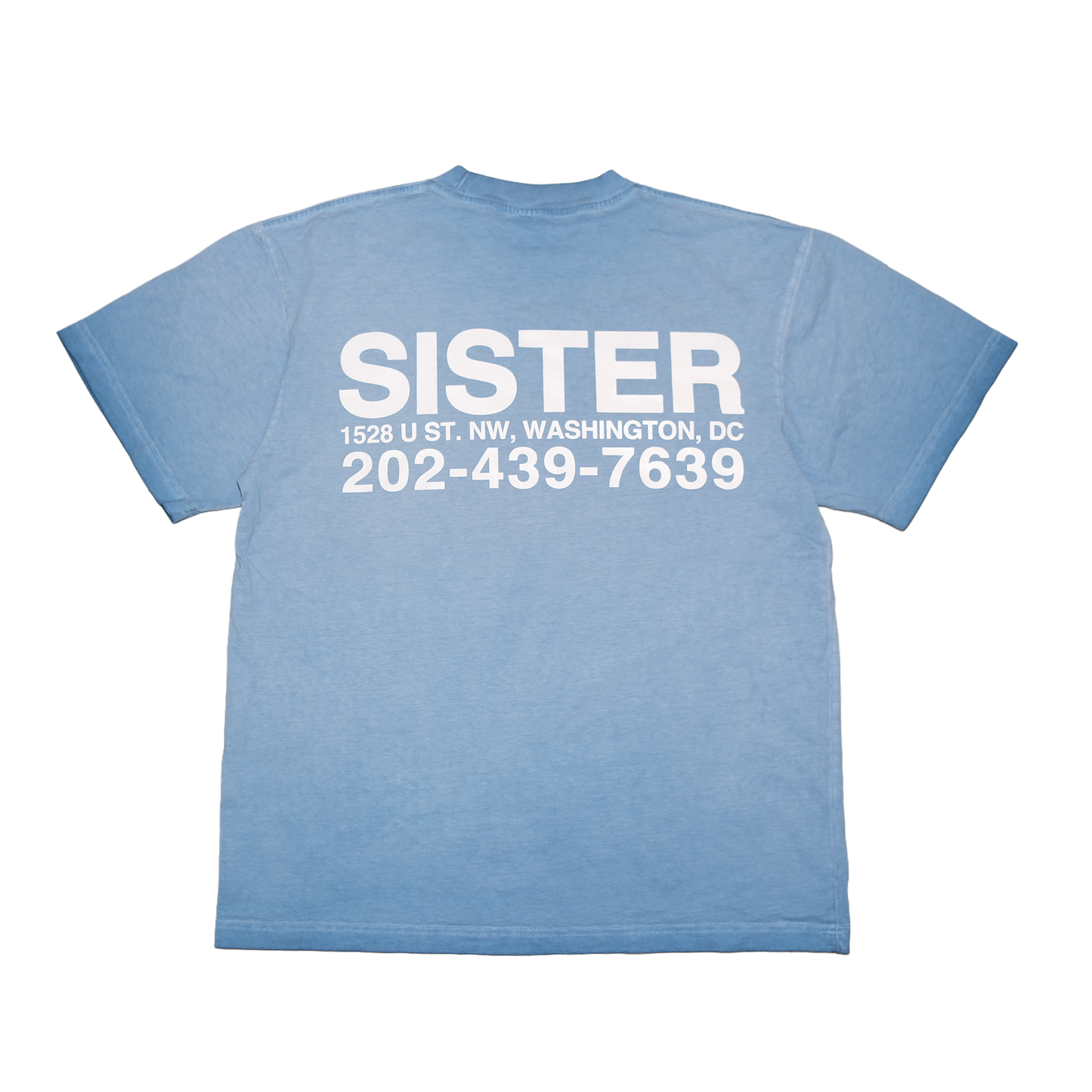Shop Tee- Oil Baby Blue