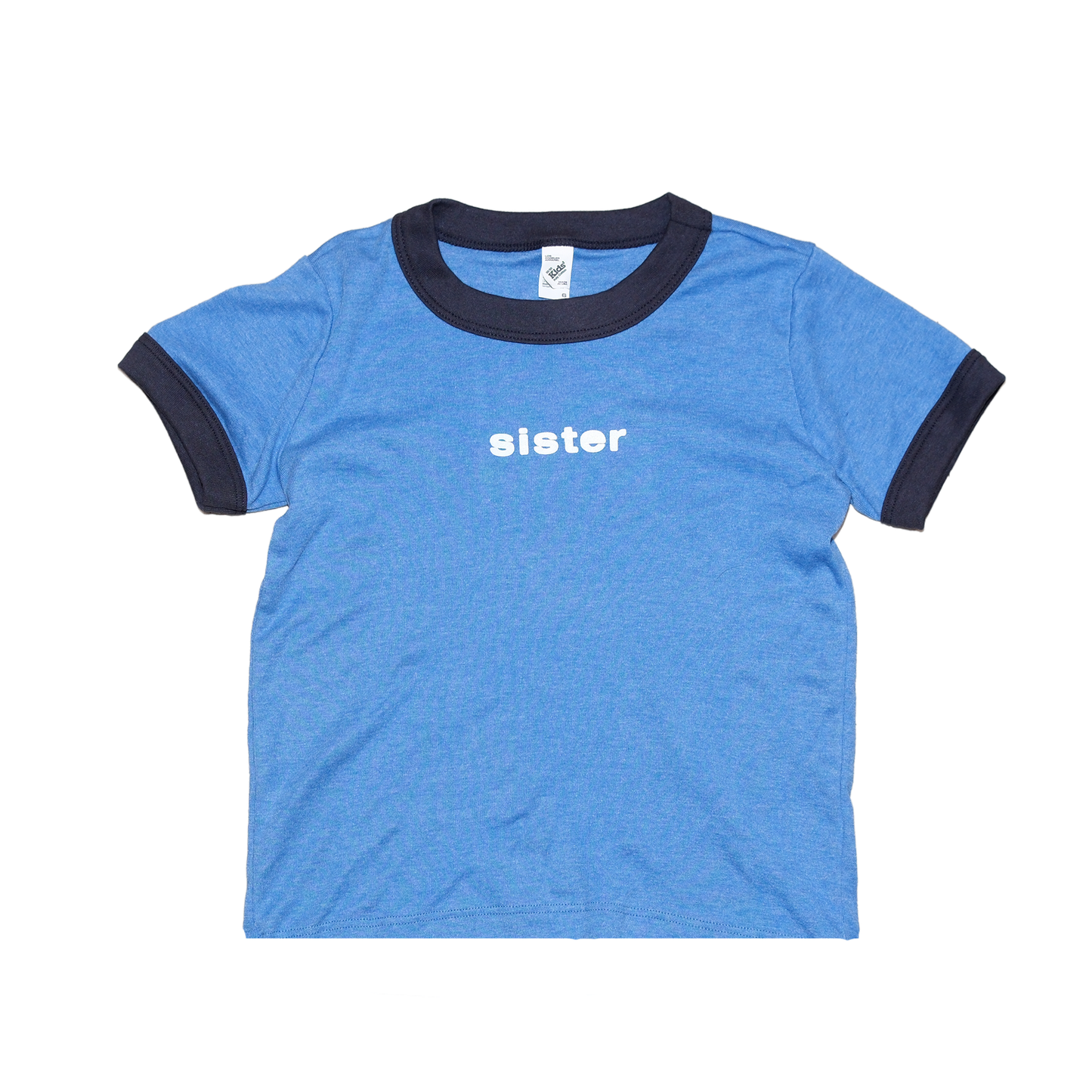 Kids Ringer Tee- Blue