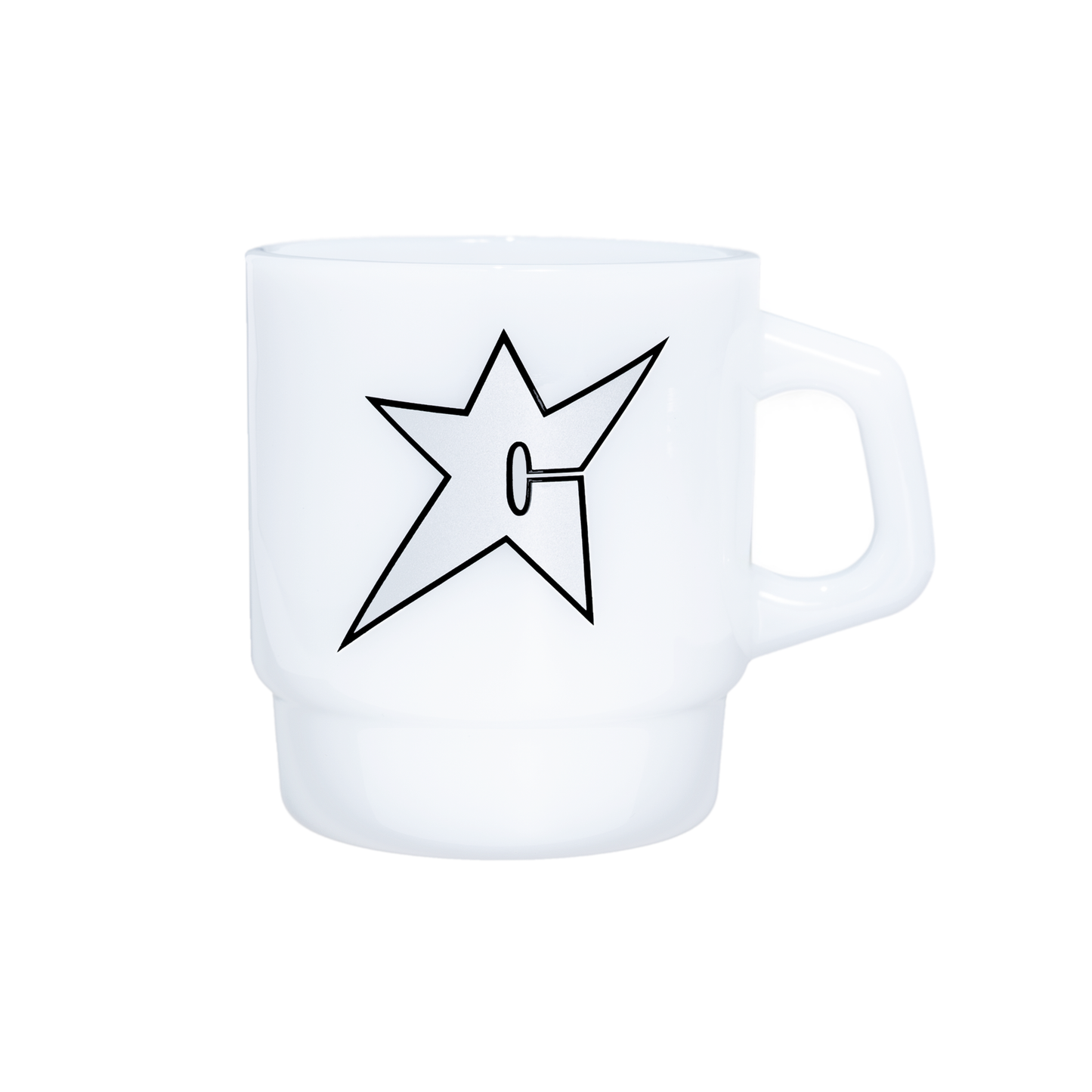 C-Star Milk Glass Mug