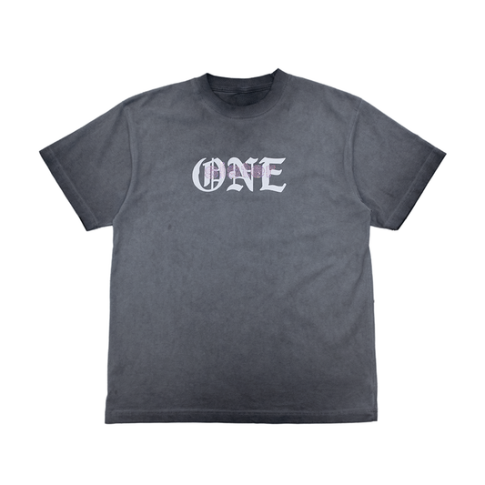 One Year Sparkle Tee- Oil Black