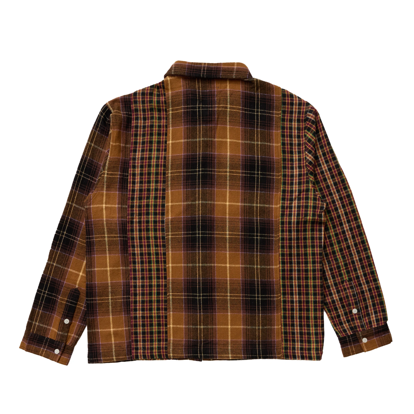 Patchwork Flannel- Brown