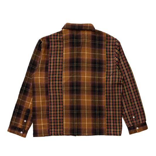 Patchwork Flannel- Brown