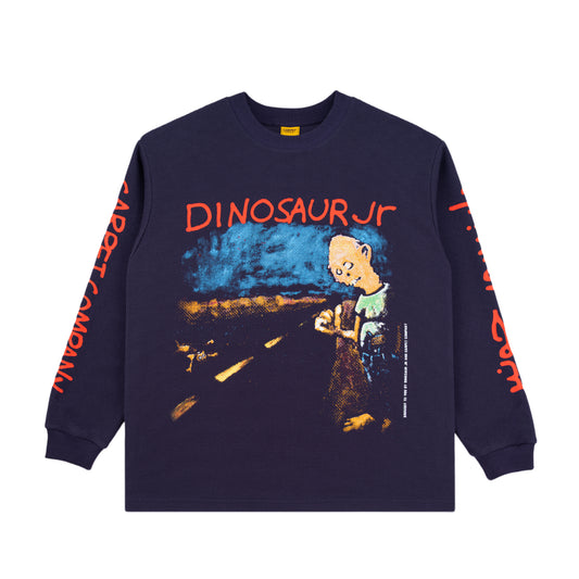Dinosaur Jr. Where You Been Thermal L/S- Navy Blue