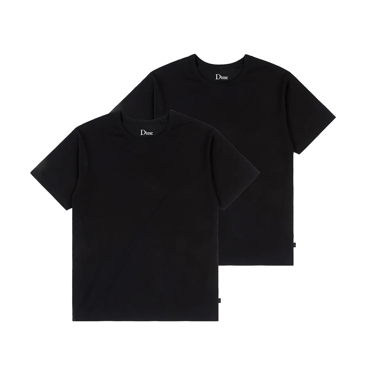 Two Pack Basics T-Shirts- Black