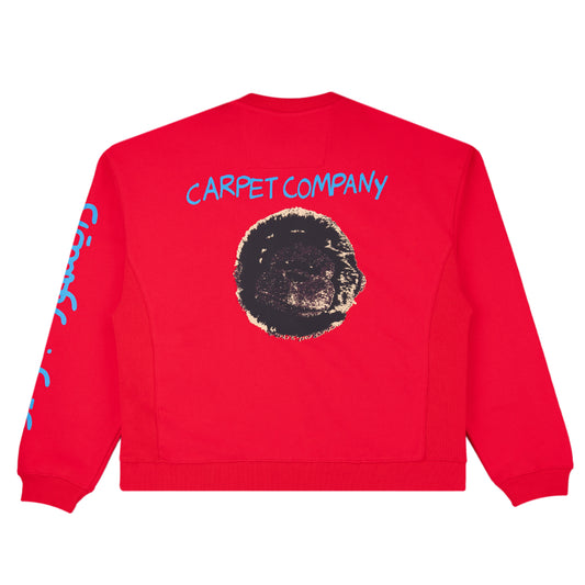Dinosaur Jr Cow Crewneck- Red