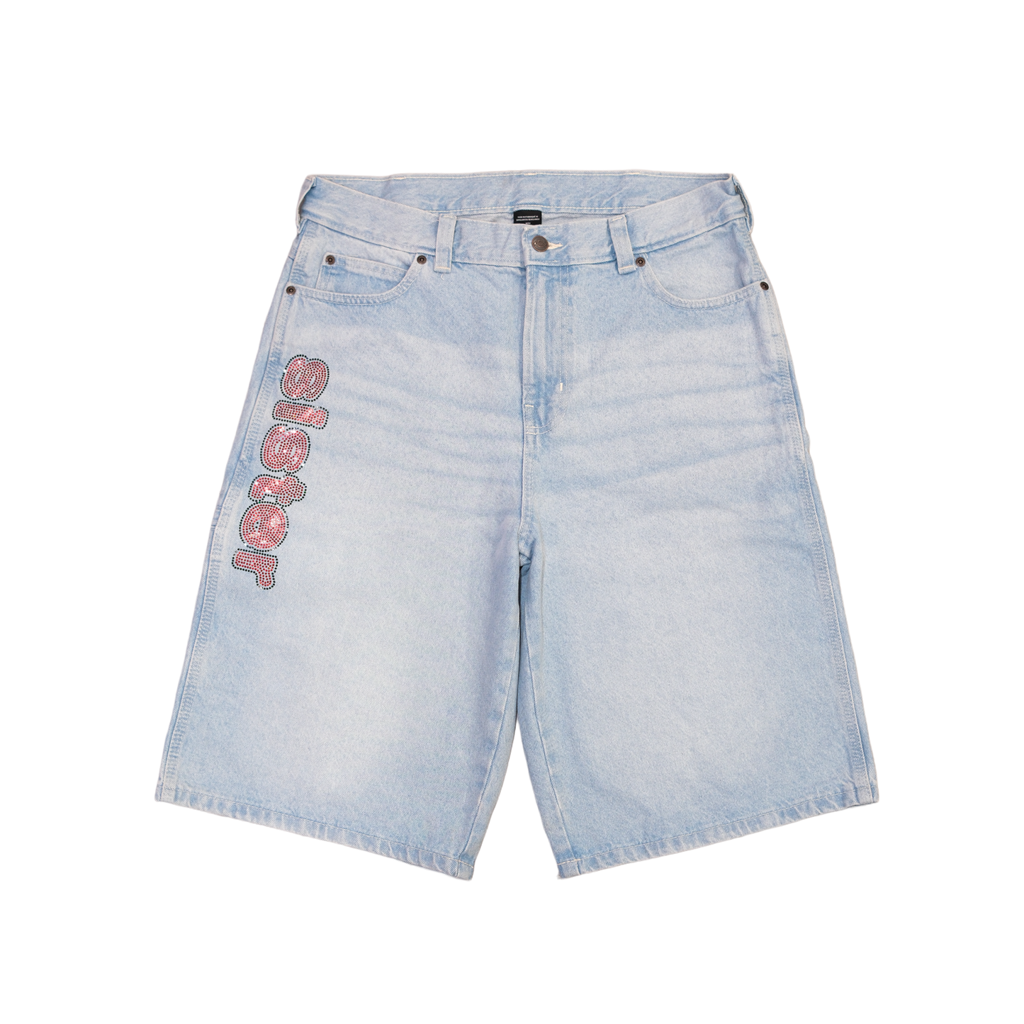 Dickies Denim Glitter Short- Light blue