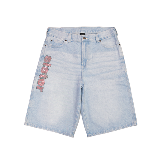 Dickies Denim Glitter Short- Light blue