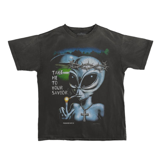 Take Me To Your Savior SS- Vintage Black