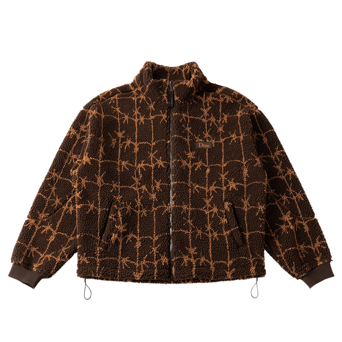Polar Fleece Sherpa Zip- Brown