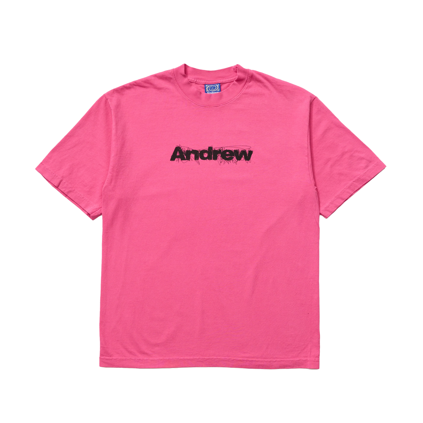 Scratchy Logo Tee- Magenta