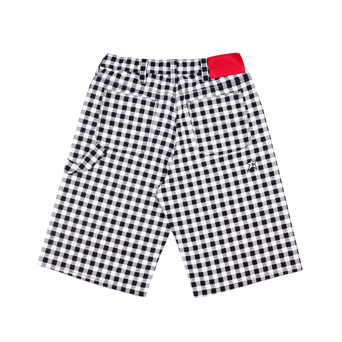 C-Star Plaid Shorts- Black