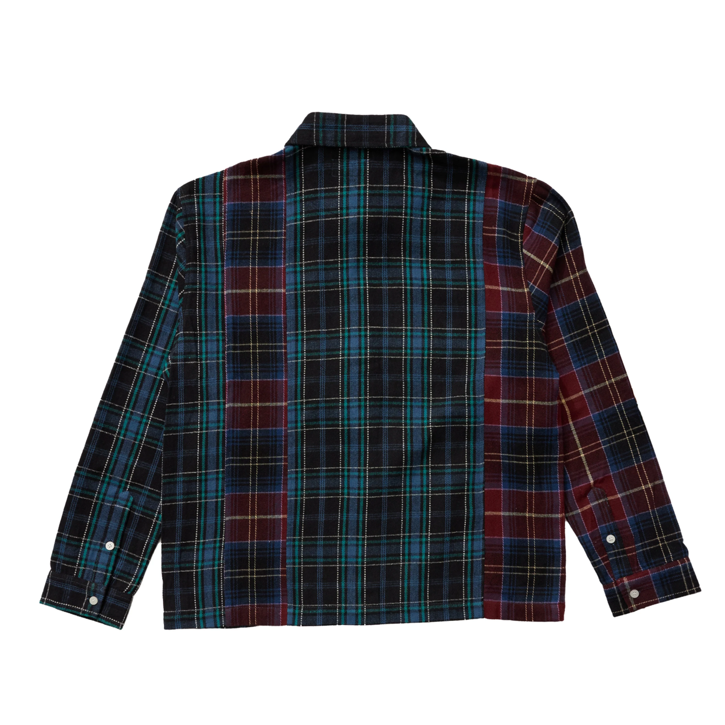 Patchwork Flannel- Navy