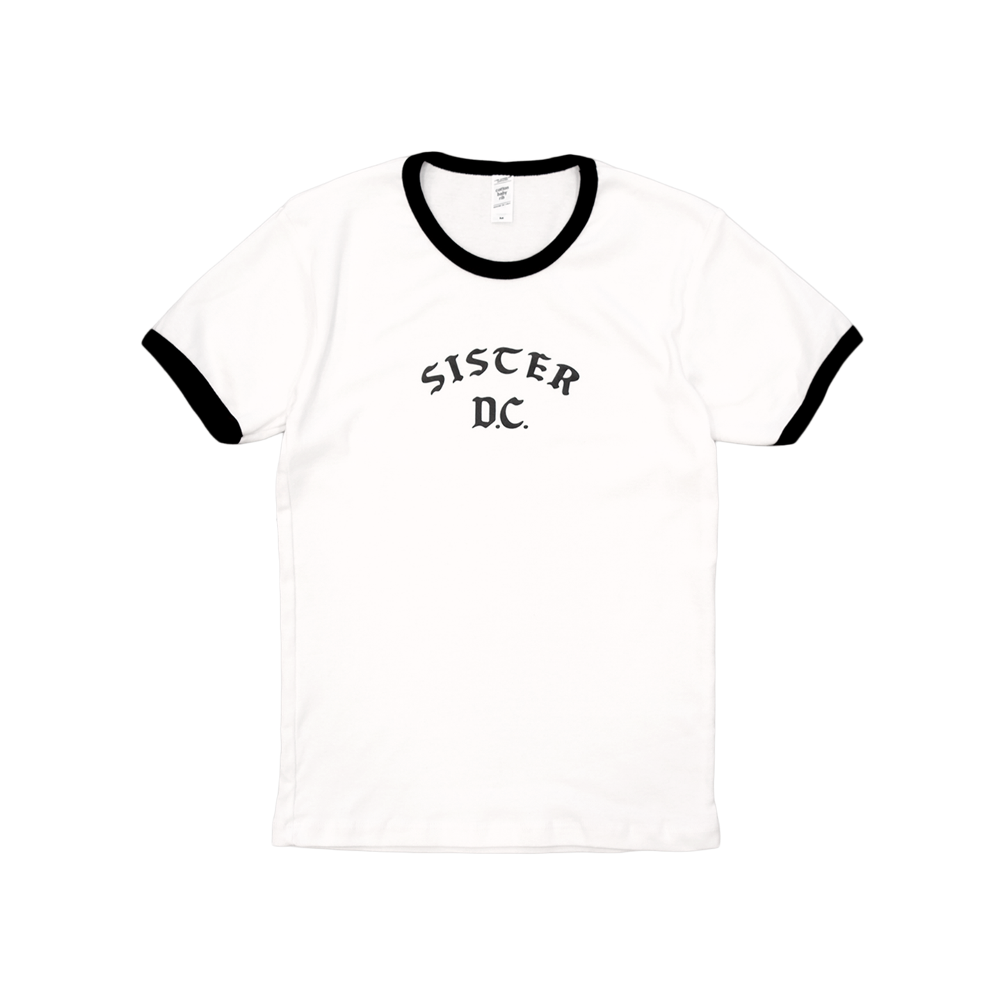 Steady Baby Women's Ringer Tee- White/Black