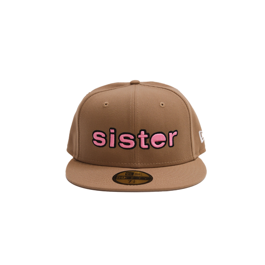 New Era Sister Logo Fitted- Linen