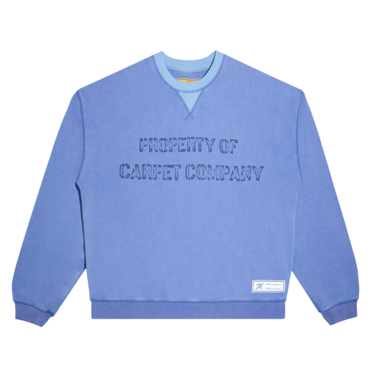 Carpet Property Crewneck- Blue