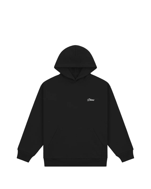 Cursive Hoodie- Black