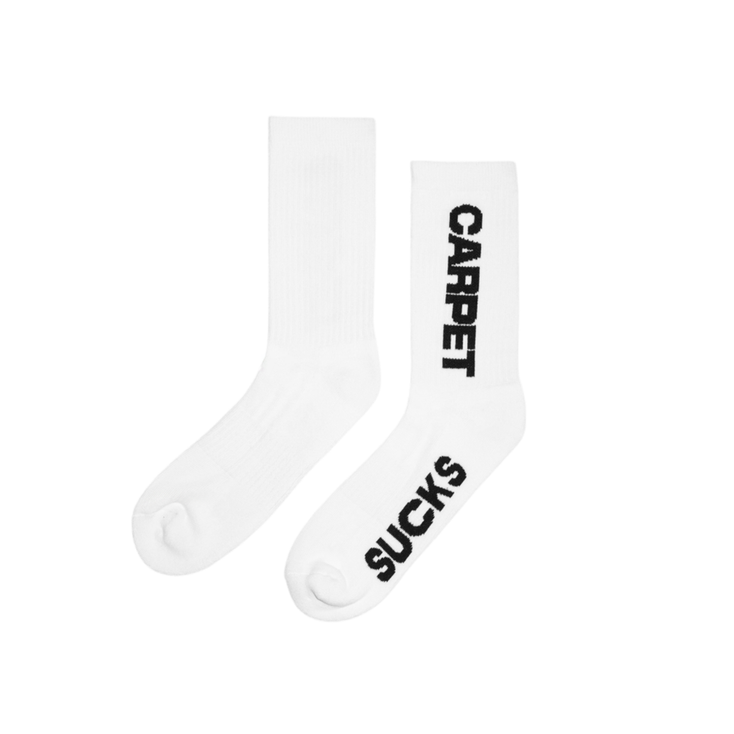 Carpet Sucks Sock- White