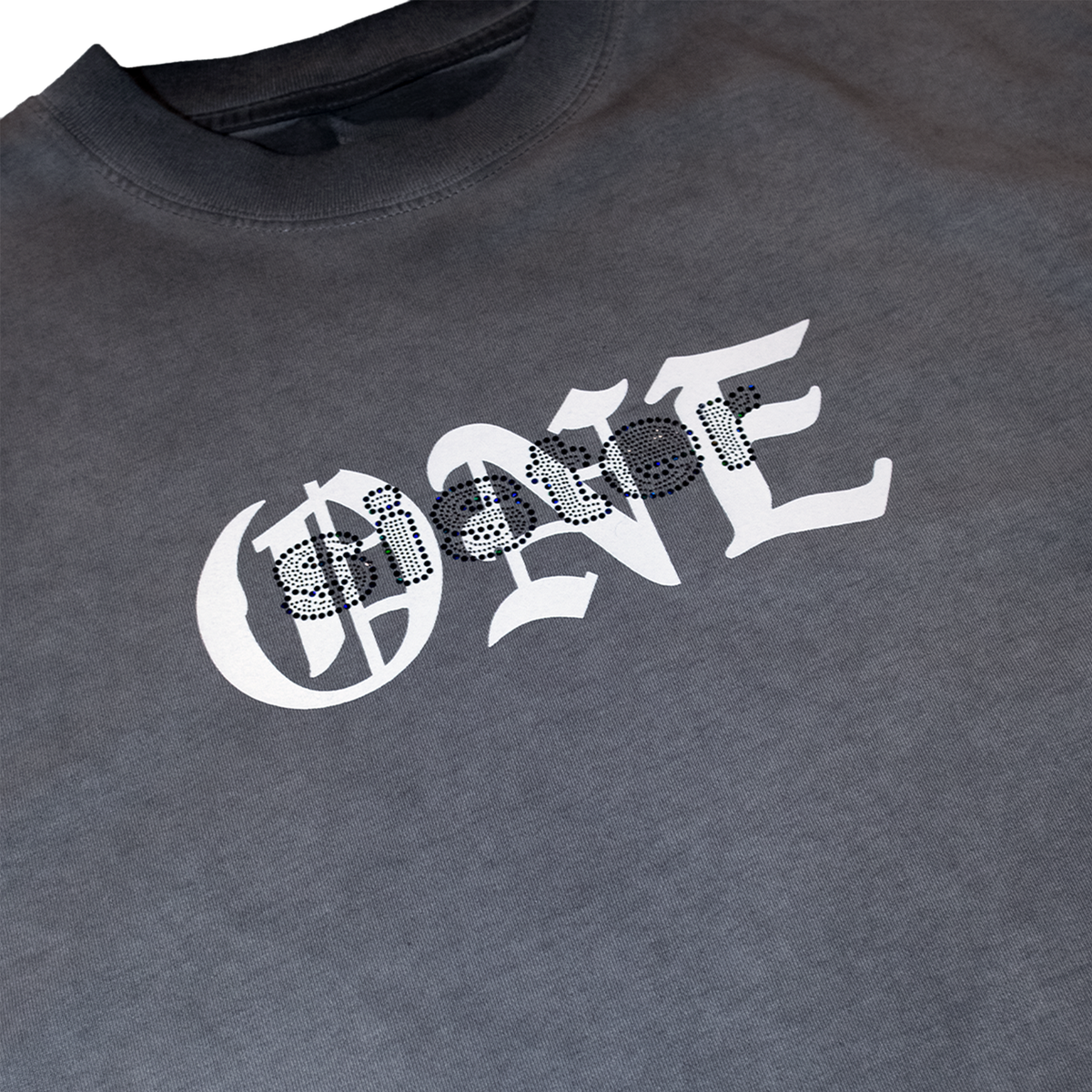 One Year Sparkle Tee- Oil Black