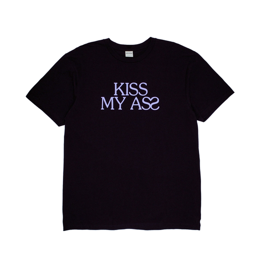 Kiss My Ass Short Sleeve Tee- Black
