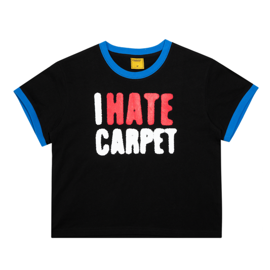 I Hate Carpet Girls Tee- Black