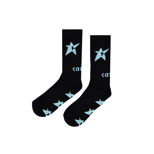 C-Star Glow In The Dark Sock- Black