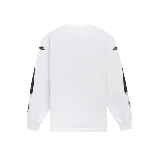 Crowbar Longsleeve Tee- White
