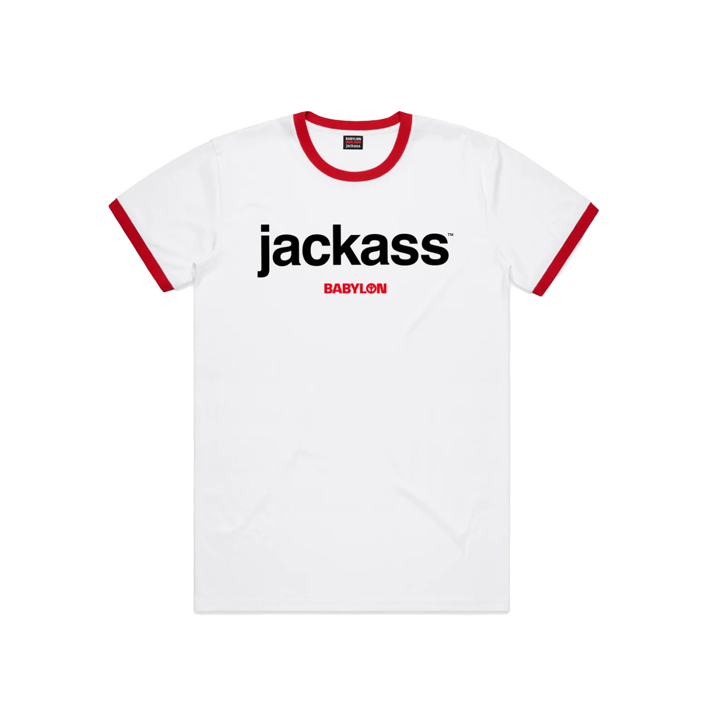 Jackass Babylon Ringer Tee- White