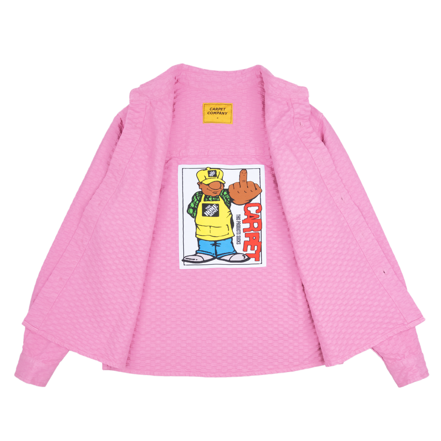 Rhinestone Button Up- Pink