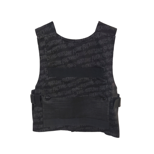 Mesh Tactical Vest AOP- Black