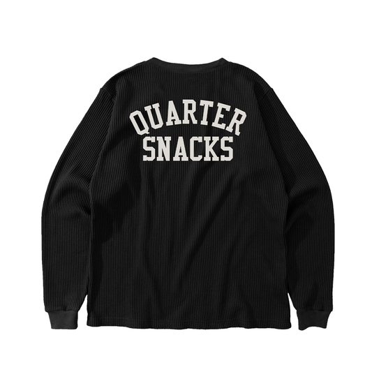 Printed Thermal Longsleeve Tee- Black