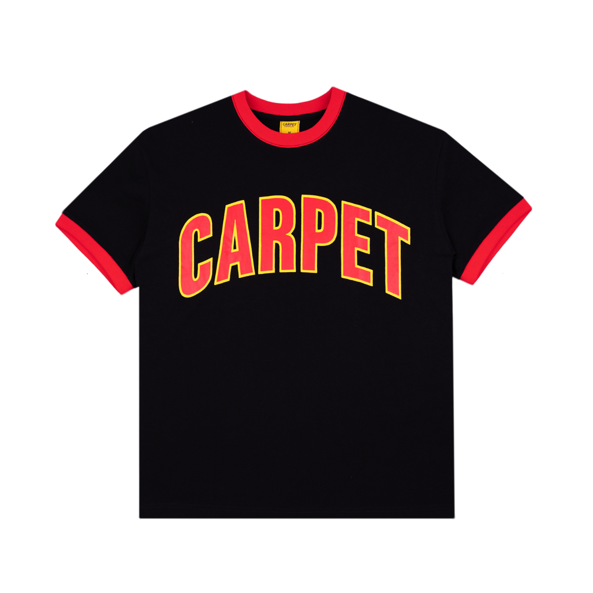 Varsity Ringer Tee- Black