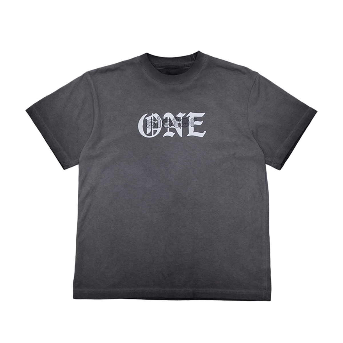 One Year Sparkle Tee- Oil Black