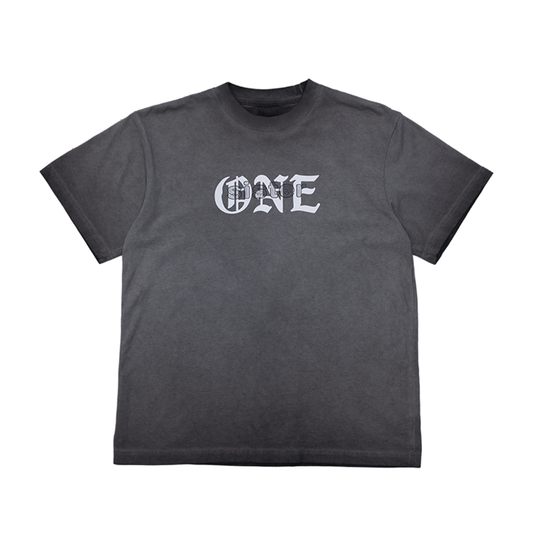 One Year Sparkle Tee- Oil Black