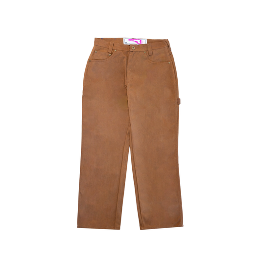 Waxed Canvas Work Pant- Brown
