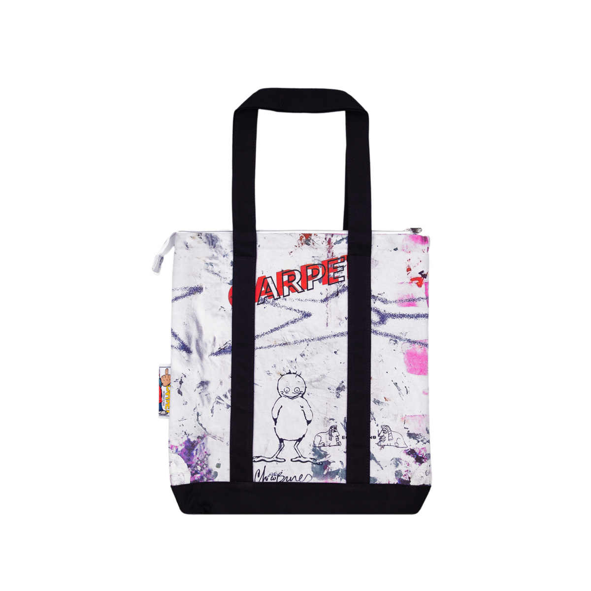 Rag Canvas Tote- White