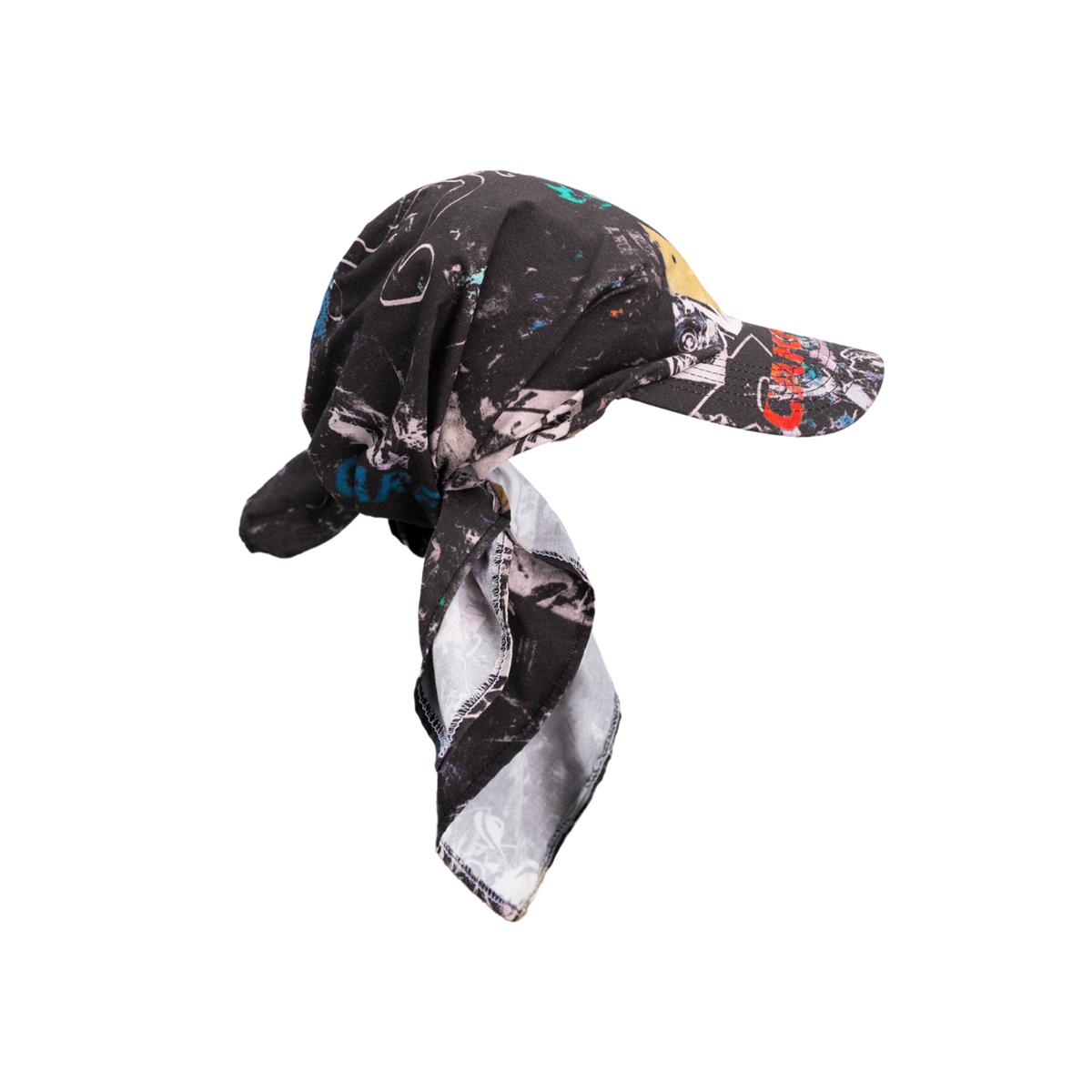 Rag Bandana Hat- Black